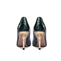 2019 High Heel Stiletto Women's Pumps Green Leather x19-c135c Ladies Wedding Bride Shoes Heels for women custom